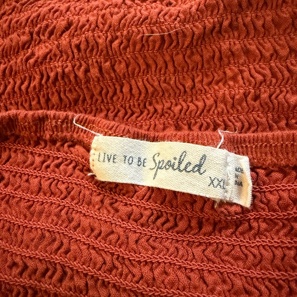 Rust Patterned Women's Bandeau - Picture 4 of 4